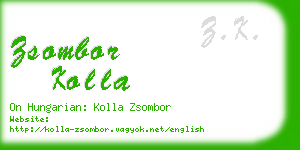 zsombor kolla business card